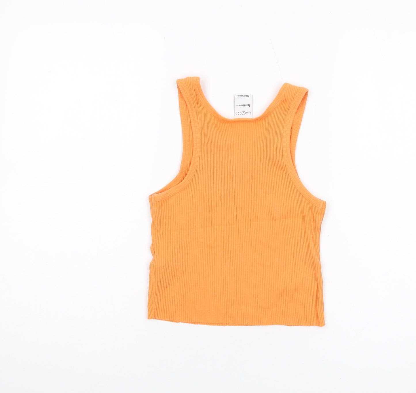 iets frans Cropped Orange Tank - Unisex Size S