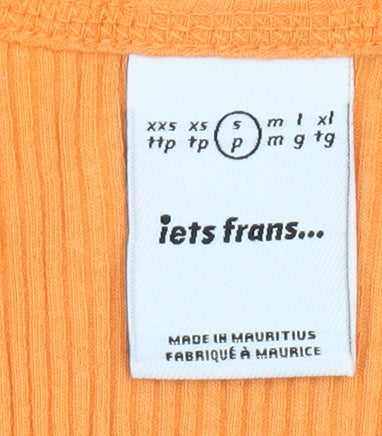 iets frans Cropped Orange Tank - Unisex Size S