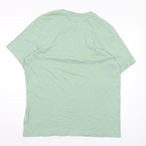 Nike Men's Green Sports T-Shirt, Size L, Logo Style