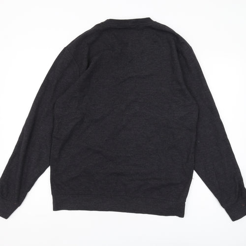 ARSHID WEAR Men's Black 2XL Pullover Sweatshirt