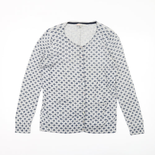 He Loves Me Women's Blue Floral Cardigan XL