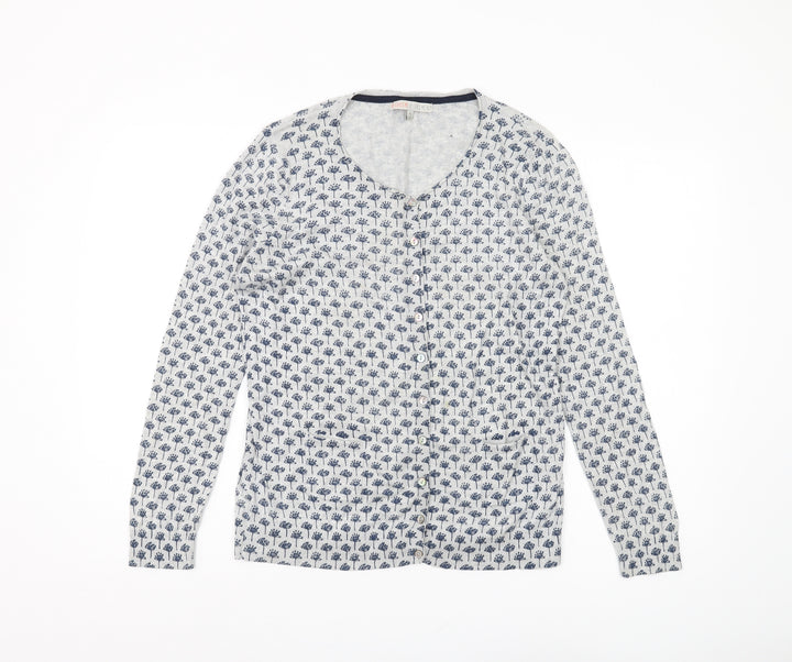 He Loves Me Women's Blue Floral Cardigan XL