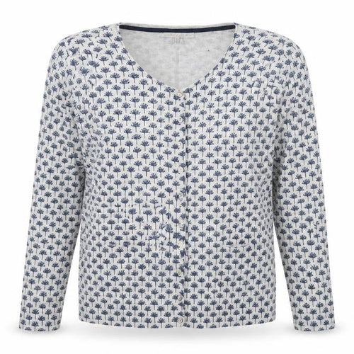 He Loves Me Women's Blue Floral Cardigan XL