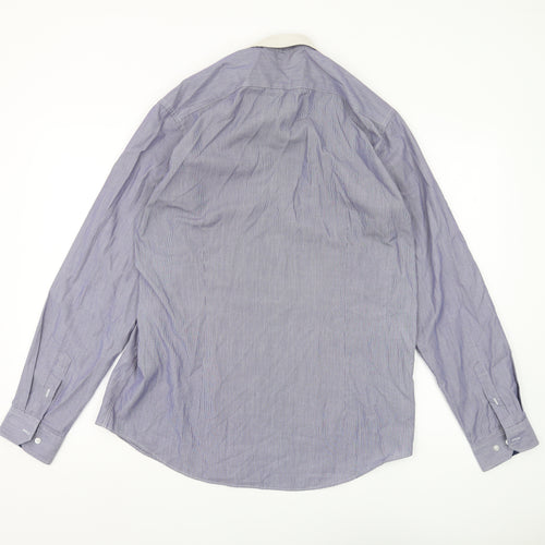 Red Herring Men's Blue Slim Fit Long Sleeve Shirt