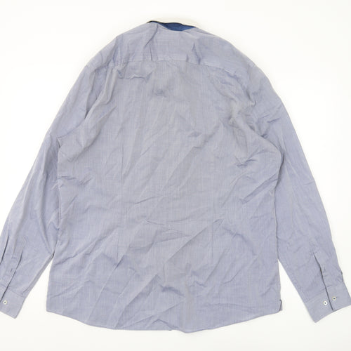 Next Men's Blue Slim Fit Long Sleeve Shirt 17