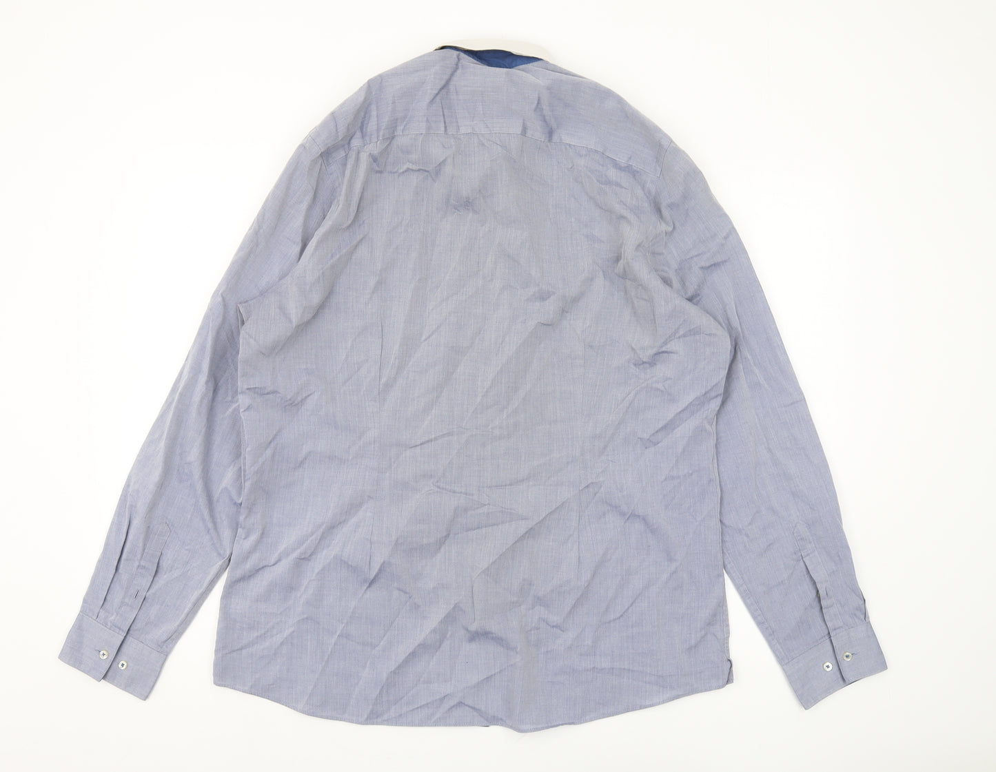 Next Men's Blue Slim Fit Long Sleeve Shirt 17