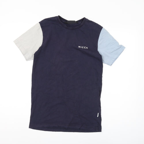 Nicce Men's Multicoloured XS Colourblock T-Shirt