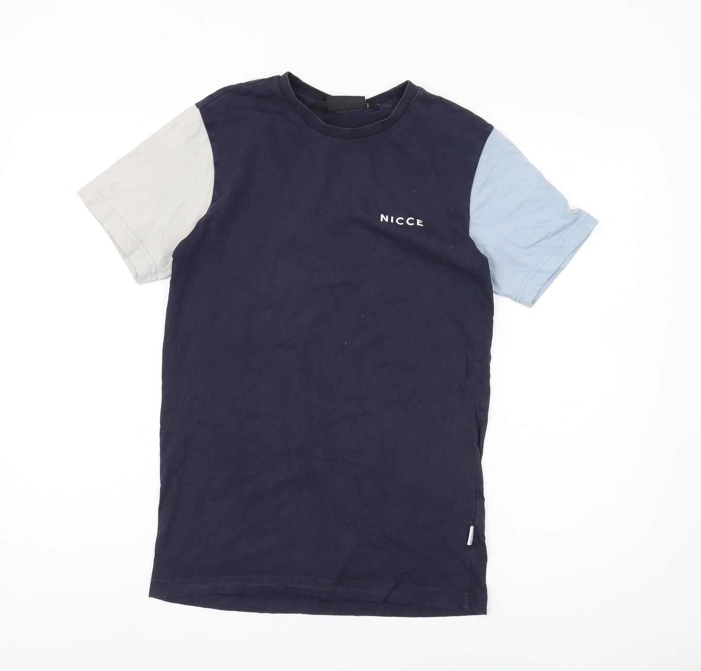 Nicce Men's Multicoloured XS Colourblock T-Shirt
