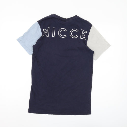 Nicce Men's Multicoloured XS Colourblock T-Shirt
