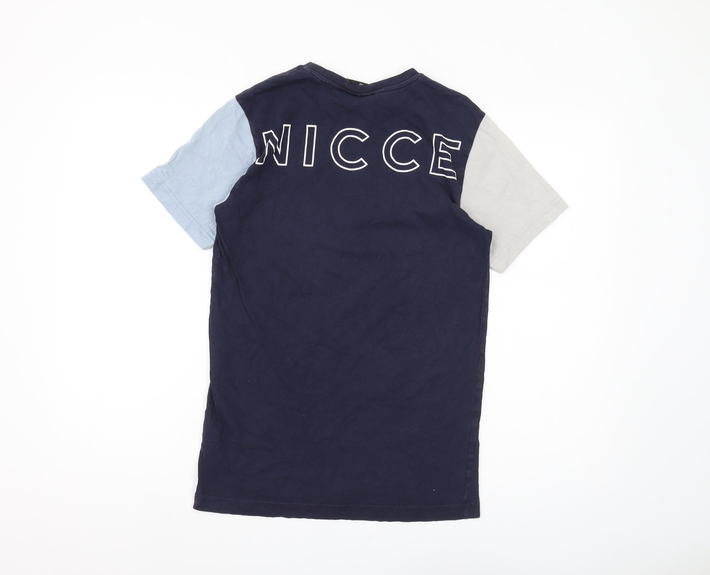 Nicce Men's Multicoloured XS Colourblock T-Shirt