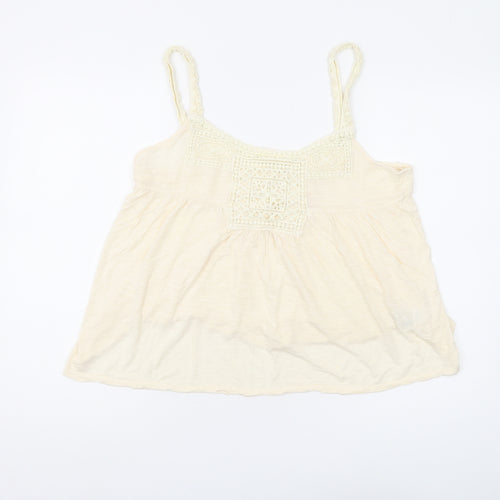 Marks and Spencer Women’s Ivory Crochet Camisole Top Size 14