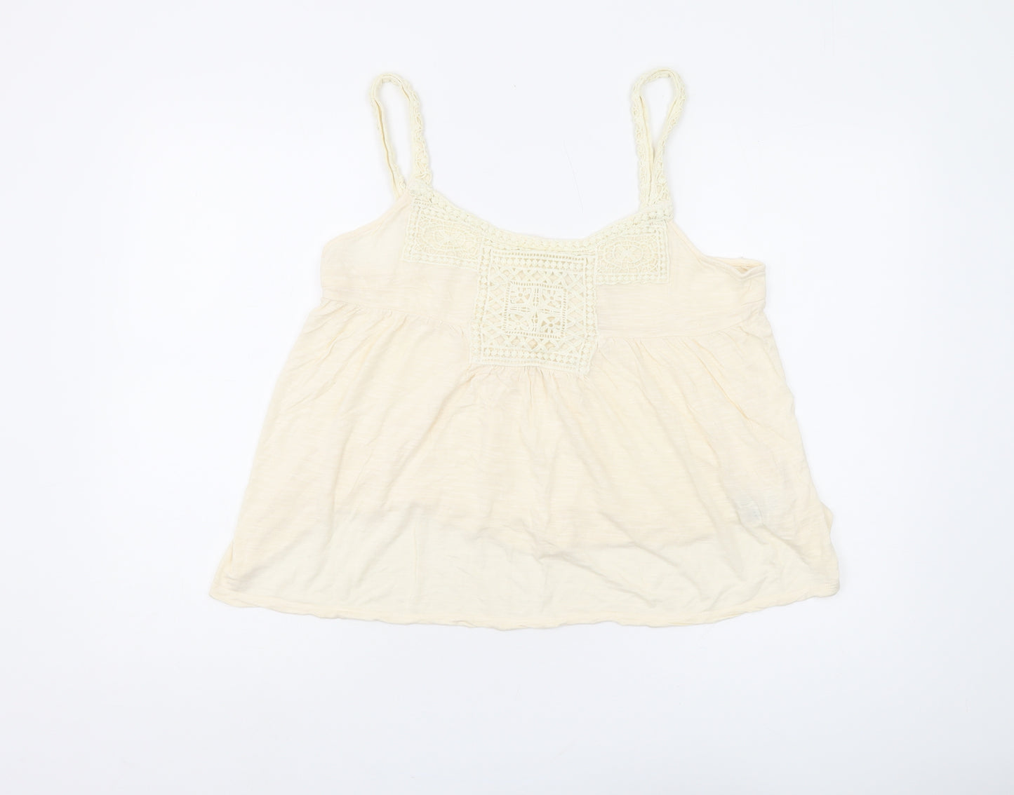 Marks and Spencer Women’s Ivory Crochet Camisole Top Size 14