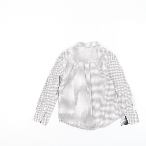 Ben Sherman Boys Grey Check Button-Up Shirt 3-4 Years