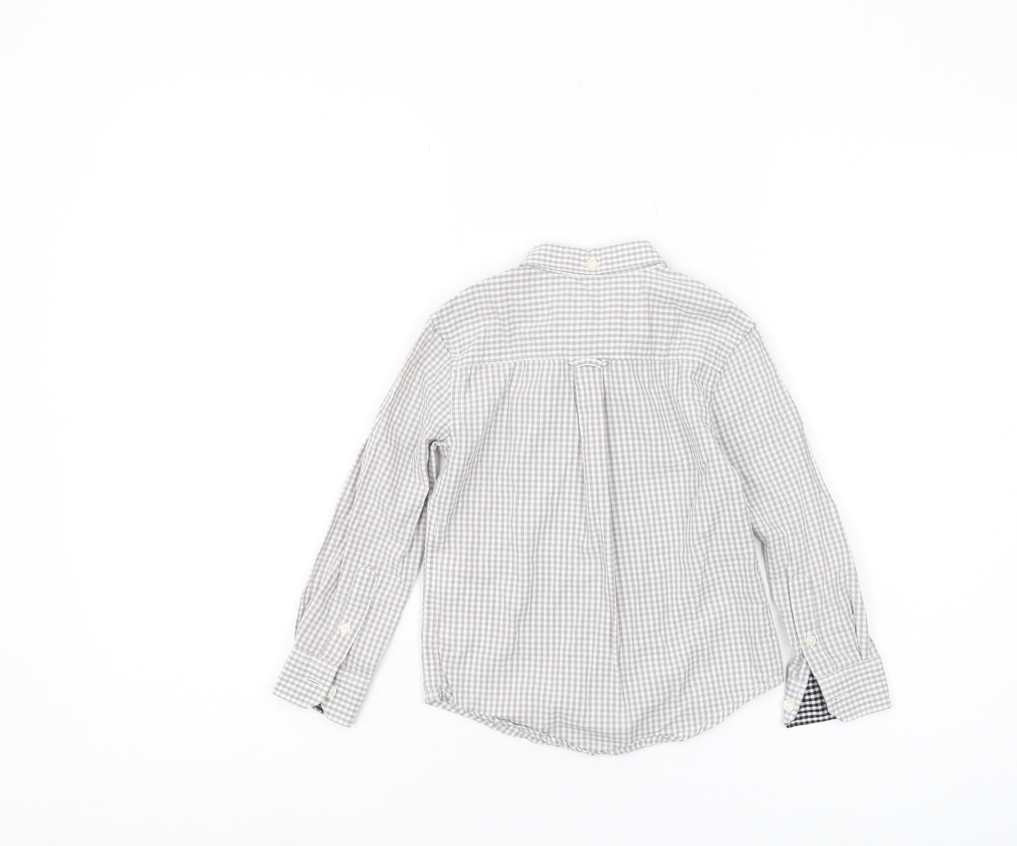 Ben Sherman Boys Grey Check Button-Up Shirt 3-4 Years