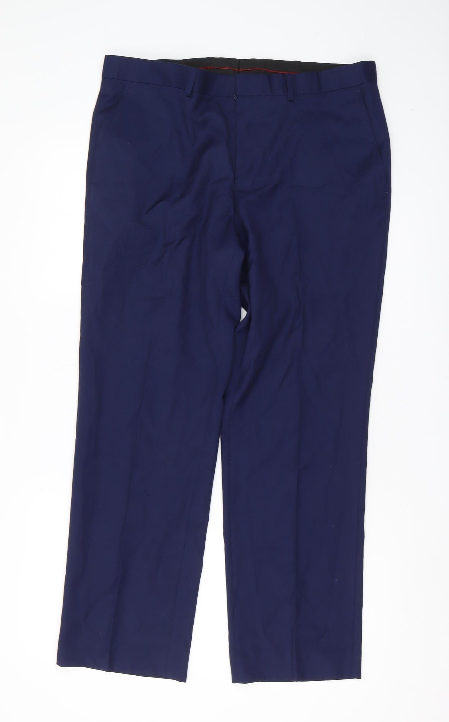 Burton Menswear Blue Men's Trousers 36S, Comfort Fit