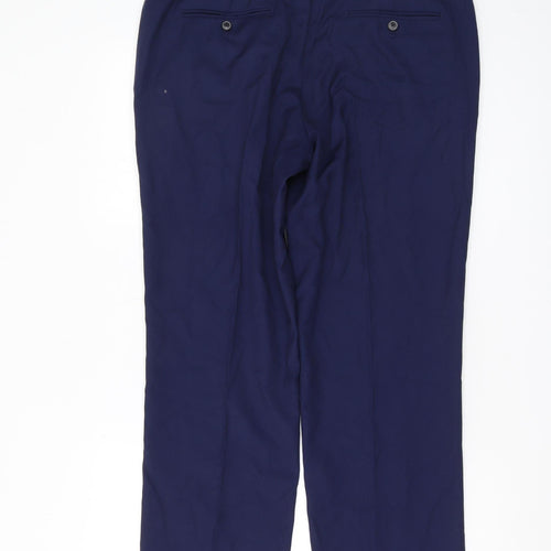 Burton Menswear Blue Men's Trousers 36S, Comfort Fit