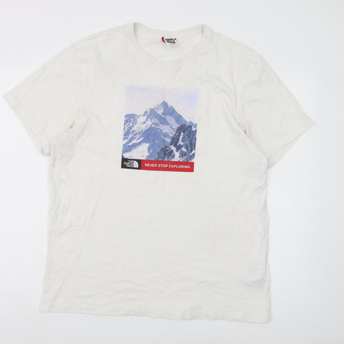 The North Face Men's White L Outdoor Graphic T-Shirt