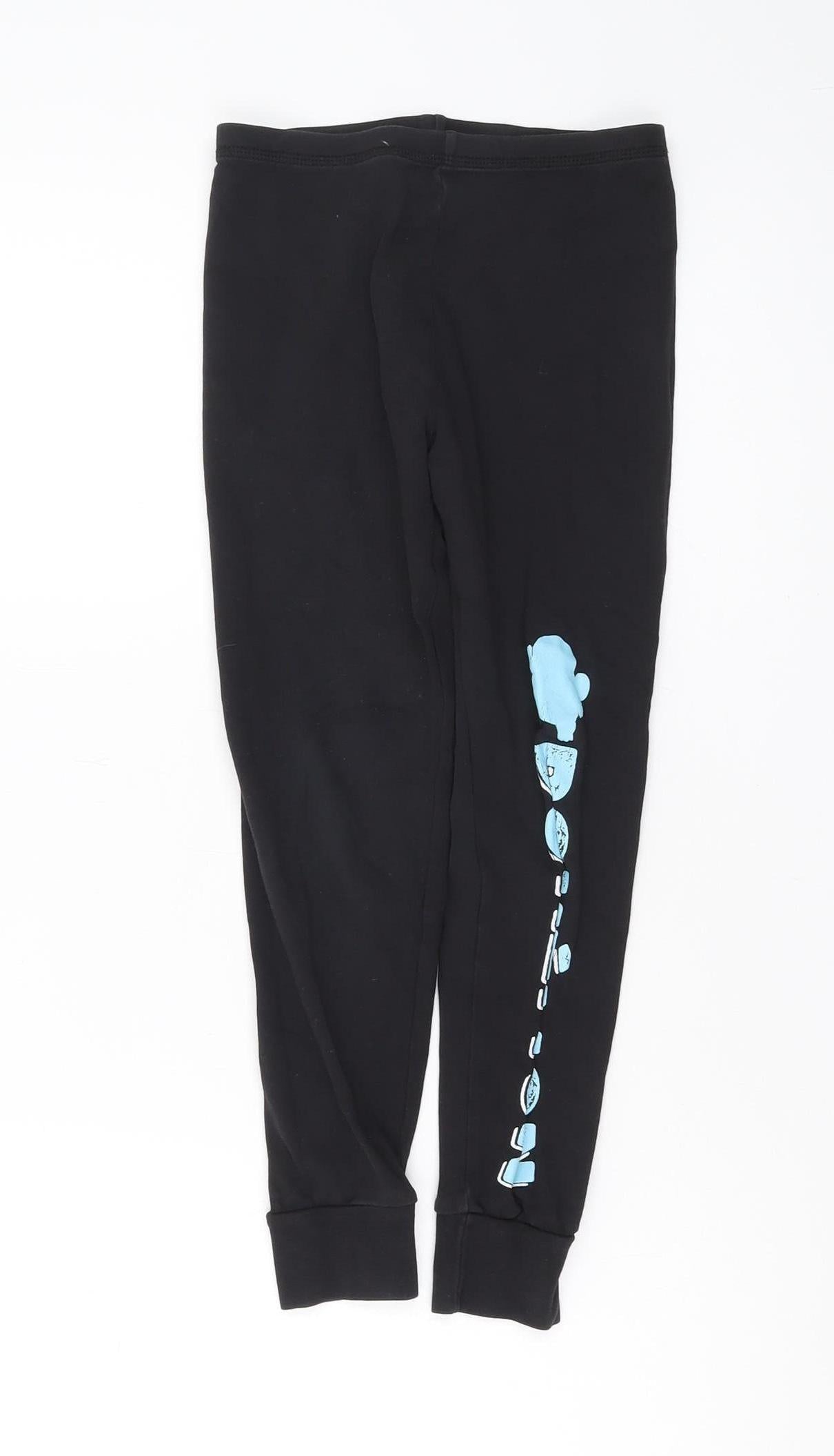 George Boys Black Pokémon Jogger Trousers Size 7
