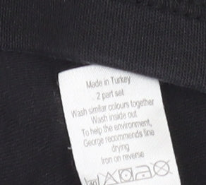 George Boys Black Pokémon Jogger Trousers Size 7