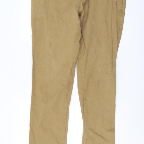 Next Men's Beige Chino Trousers, Size 36, Regular Fit
