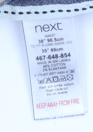 Next Men's Beige Chino Trousers, Size 36, Regular Fit