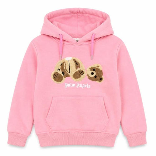 Palm Angels Girls Pink Embroidered Pullover Hoodie 6 Years