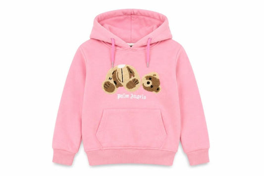 Palm Angels Girls Pink Embroidered Pullover Hoodie 6 Years