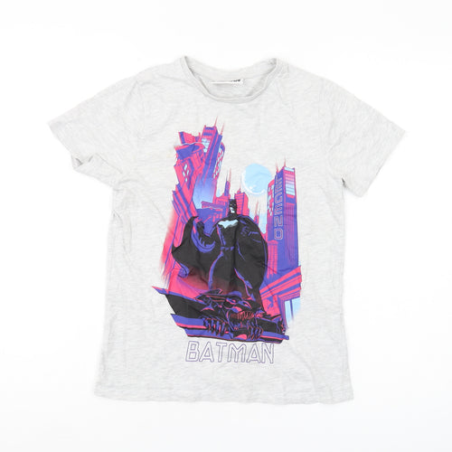 Pep & Co Boys Grey Batman T-Shirt 10-11 Years Graphic Casual