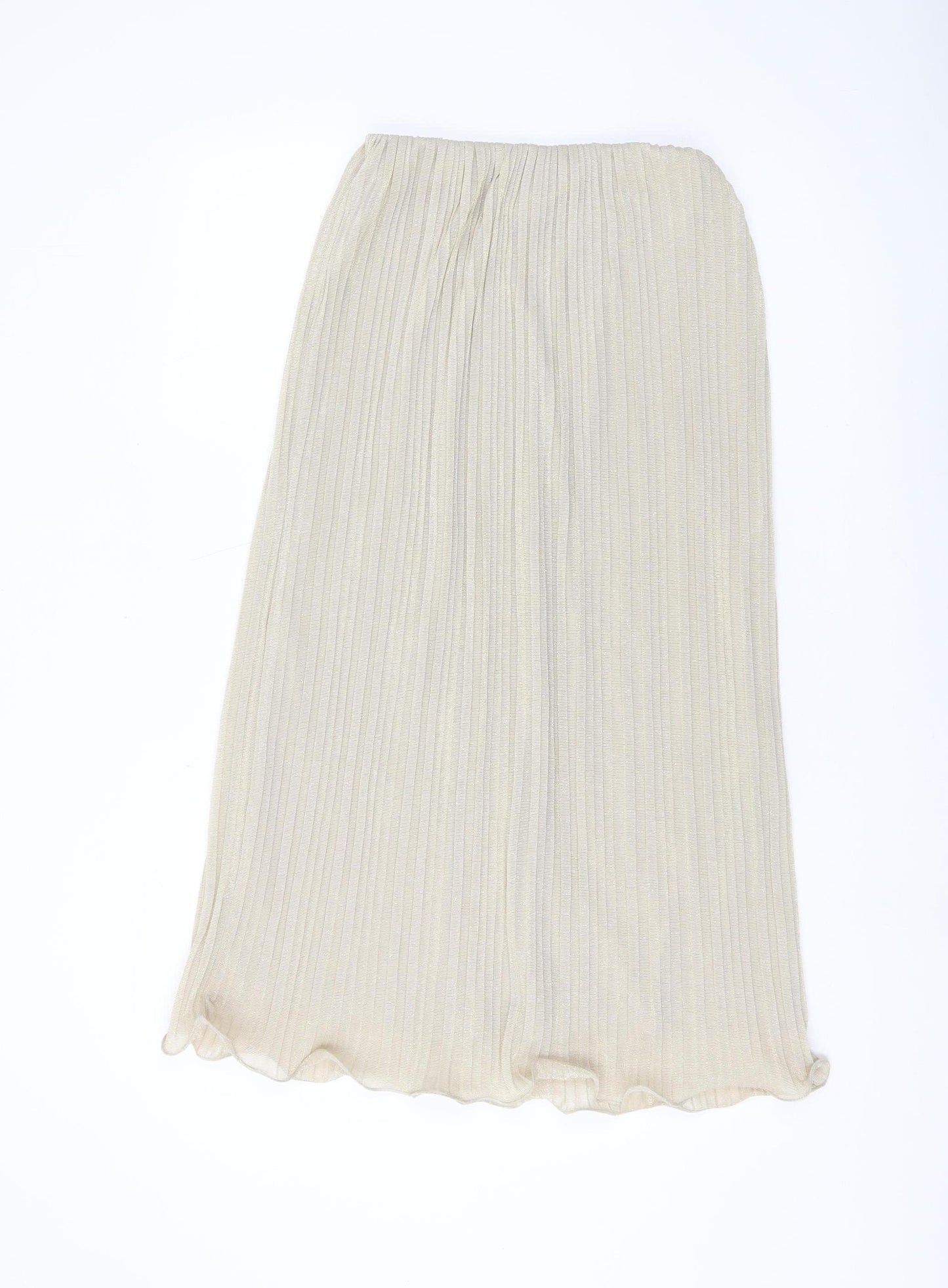River Island Women’s Beige Midi Skirt, Size 8