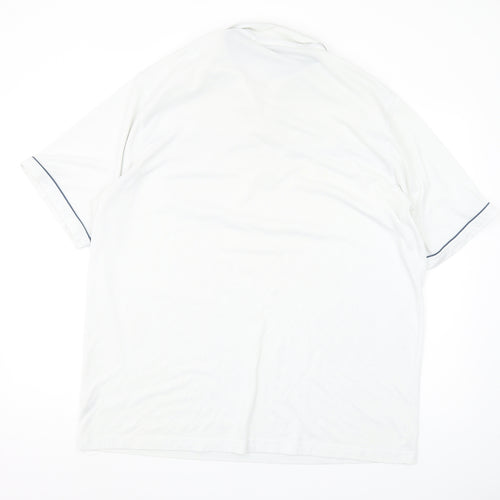 Tom Hagan White Polo Shirt Mens 2XL Casual