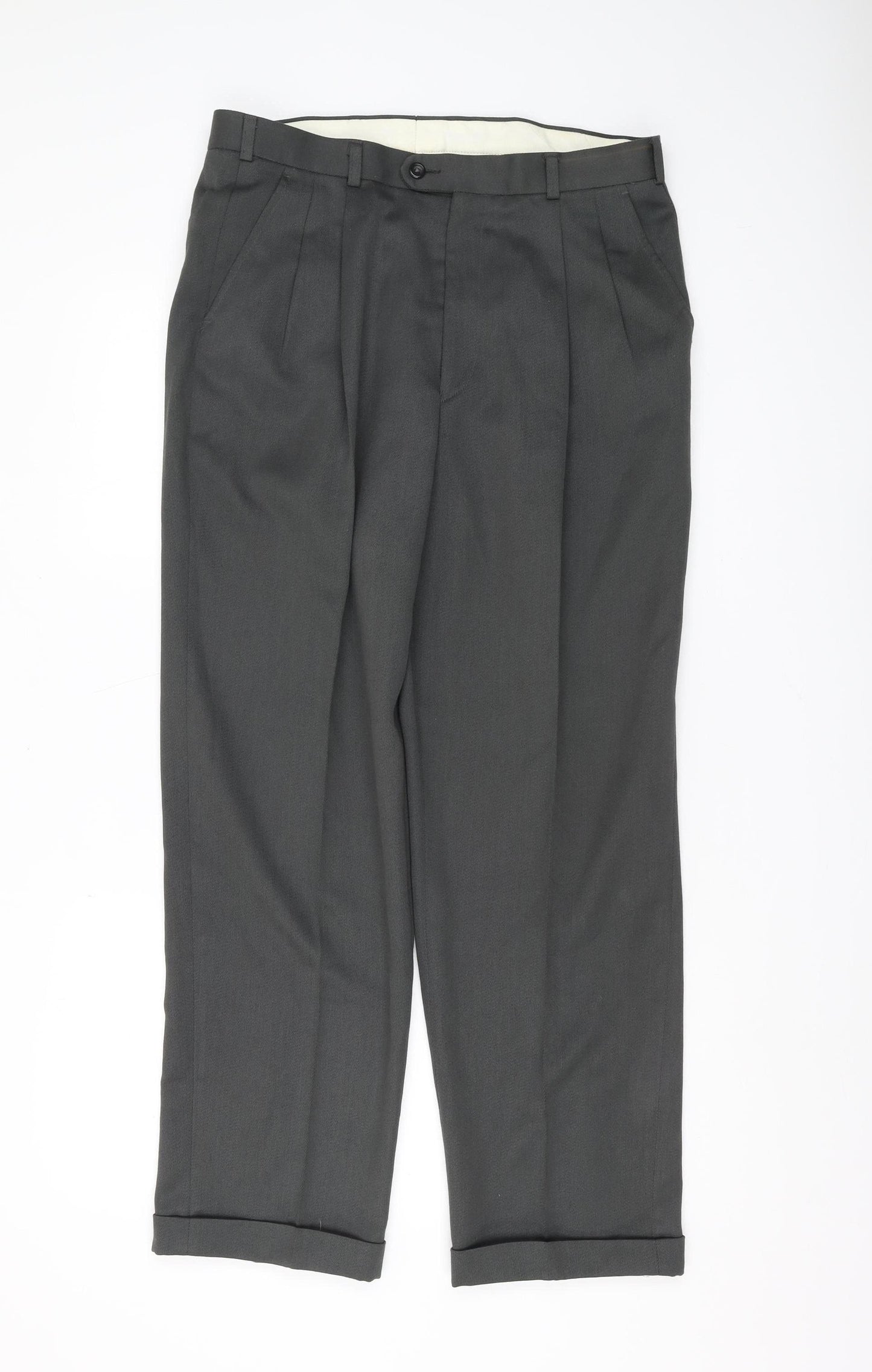 Burton Menswear Grey Dress Pants 34 in Men's Trousers