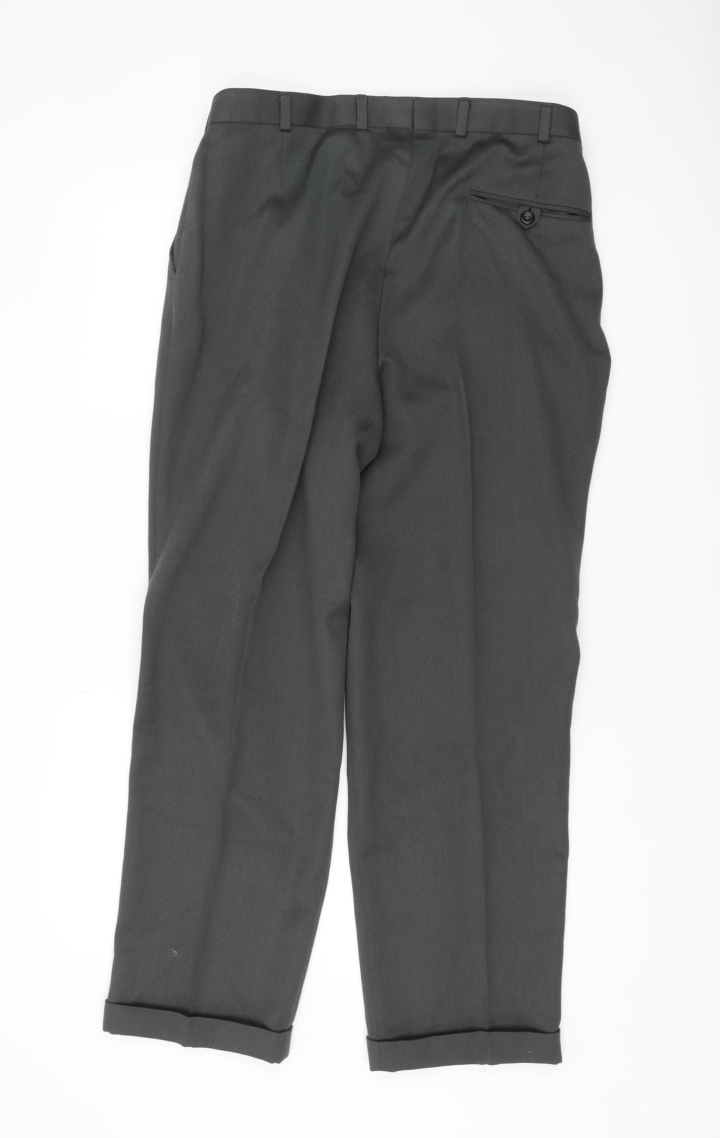 Burton Menswear Grey Dress Pants 34 in Men's Trousers