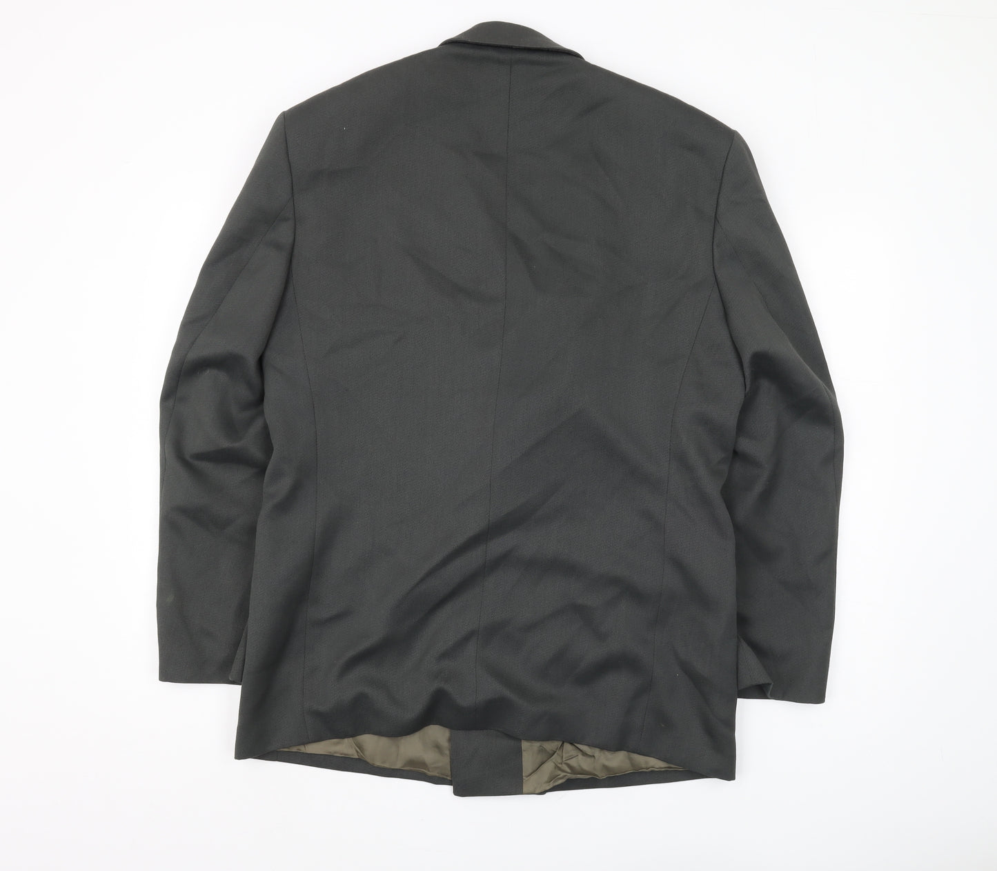 Burton Men's Grey Double-Breasted Business Blazer 40R