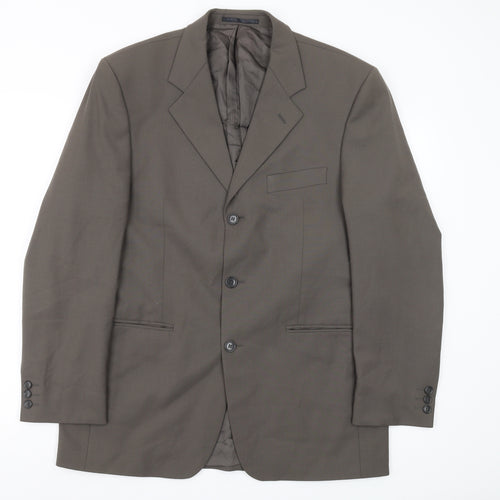 Burton Men's Brown Regular Blazer - 40 Inch Chest, Classic Fit