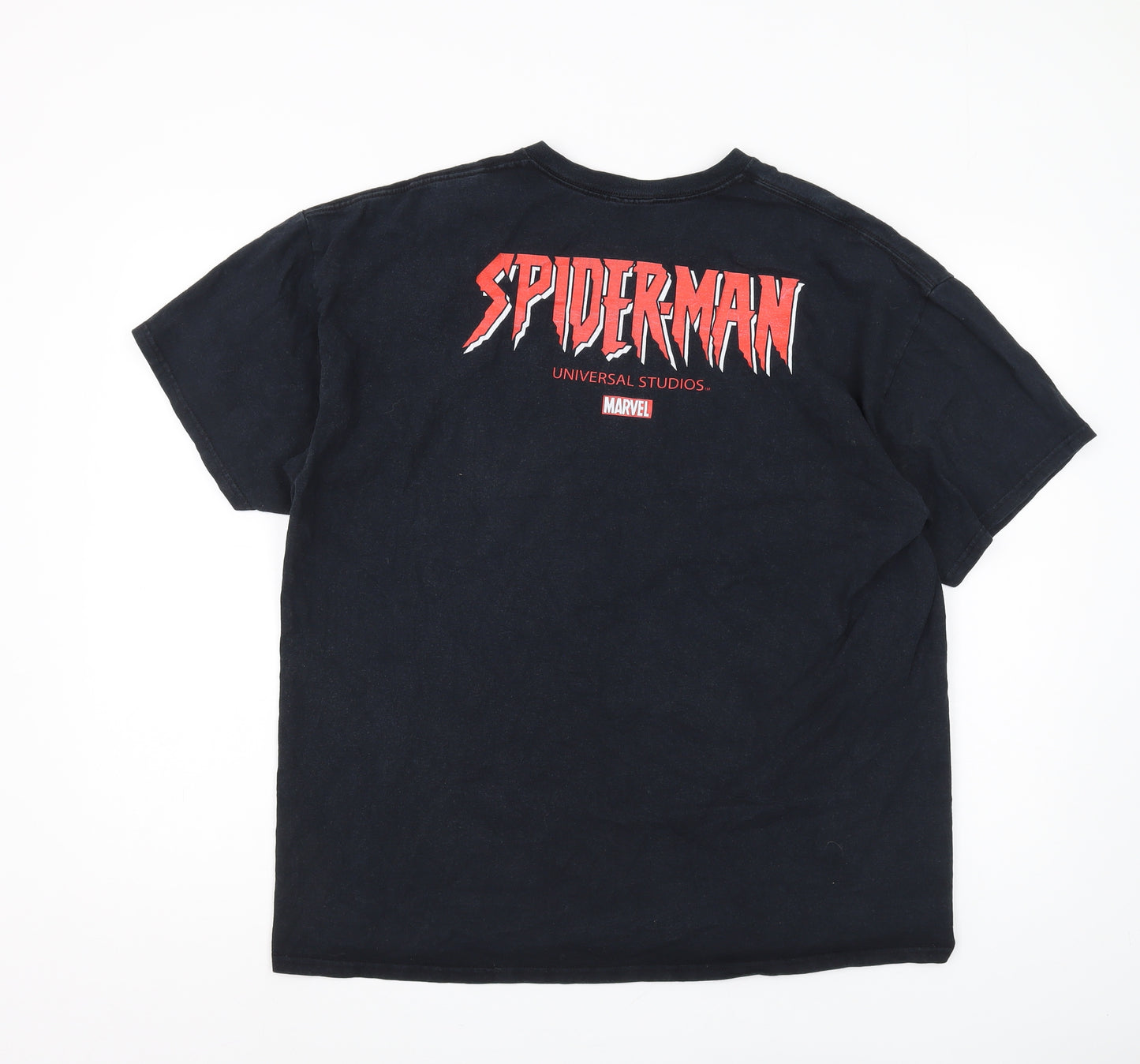 Universal Studios Spider-Man Black XL Cotton T-Shirt
