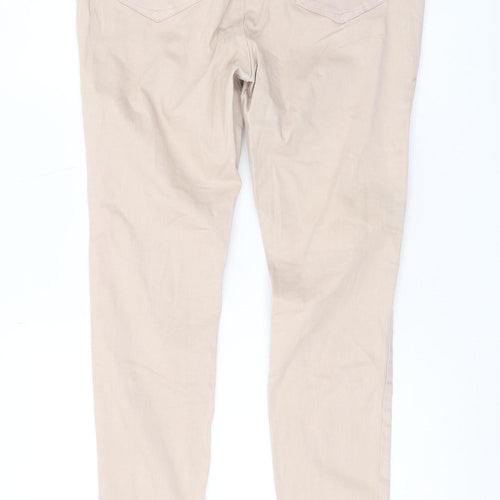 Simply Be Women's Beige Skinny Jeans Size 16