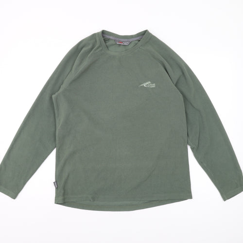 First Ascent Men's Green Pullover Sweatshirt S