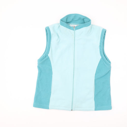Amoretti Women's Blue Fleece Waistcoat L Full Zip