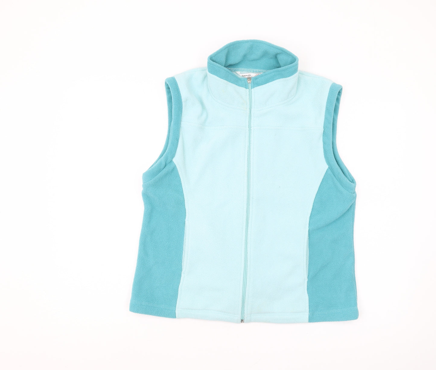 Amoretti Women's Blue Fleece Waistcoat L Full Zip