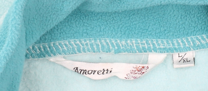 Amoretti Women's Blue Fleece Waistcoat L Full Zip