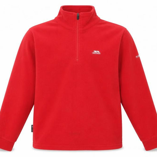 Trespass Boys Red Fleece 1/4 Zip Sweatshirt 11-12 Years
