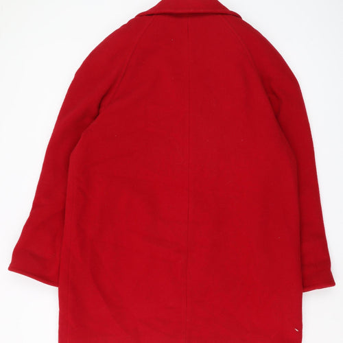 Astraka Women's Red Wool Overcoat Size 16