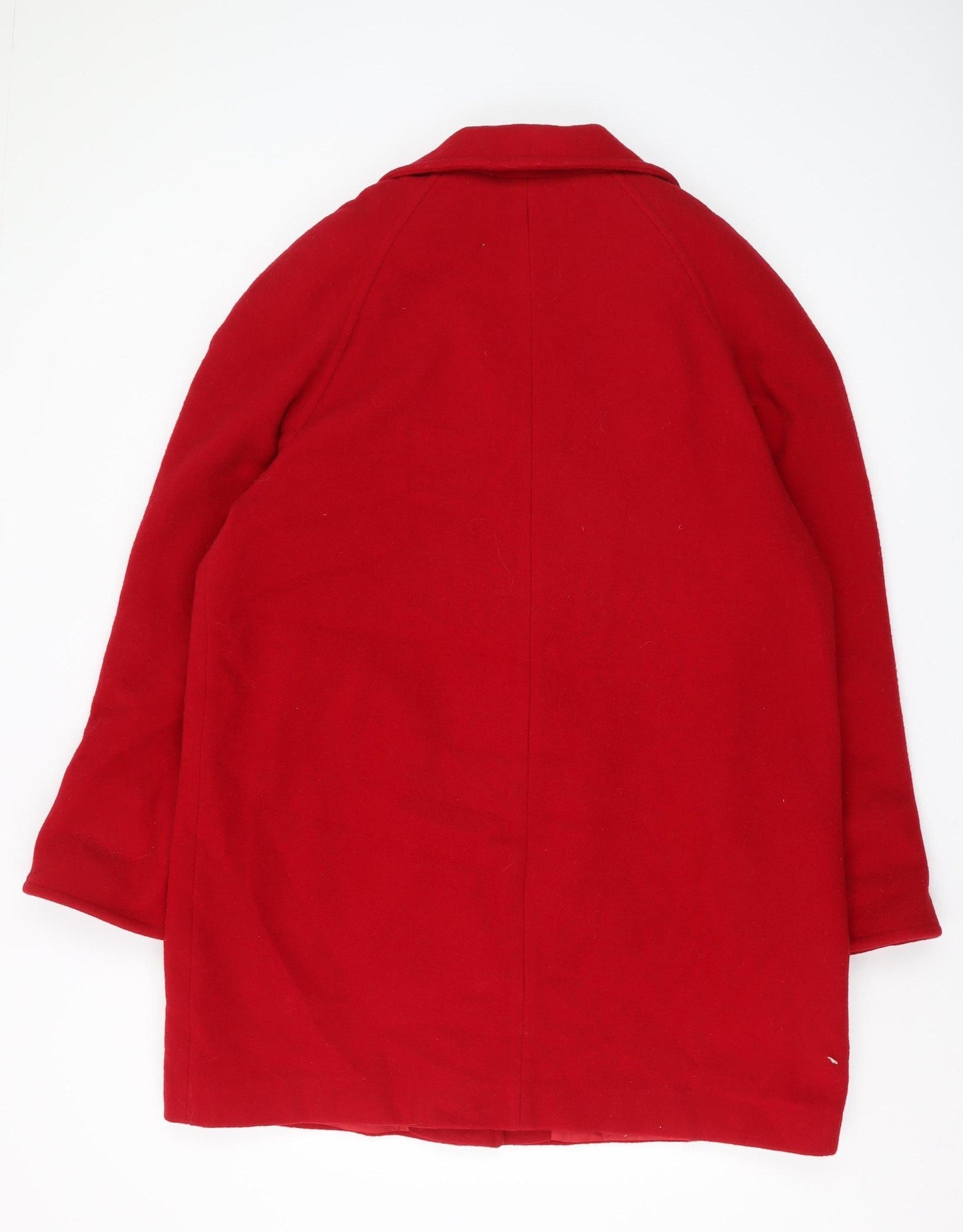 Astraka Women's Red Wool Overcoat Size 16