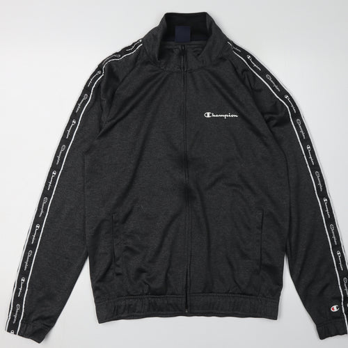 Champion Men's Black Full Zip Sweatshirt S