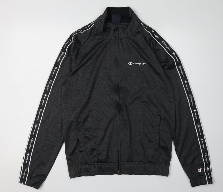 Champion Men's Black Full Zip Sweatshirt S