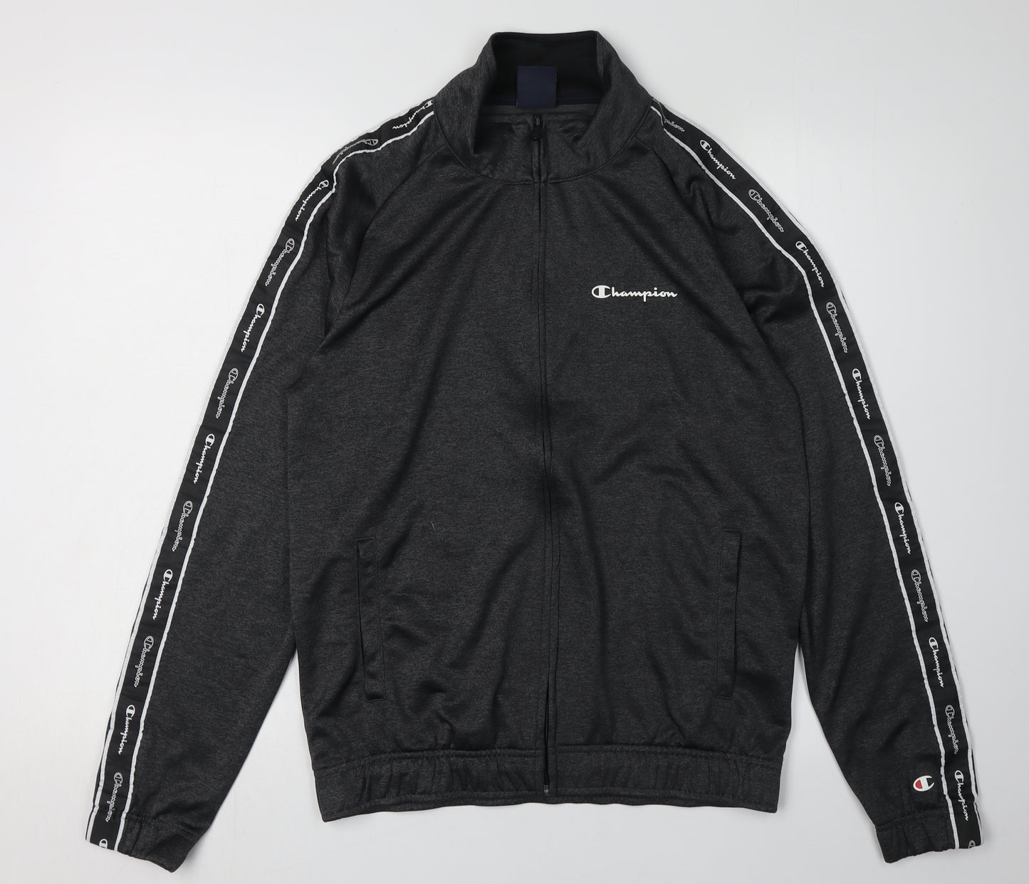 Champion Men's Black Full Zip Sweatshirt S