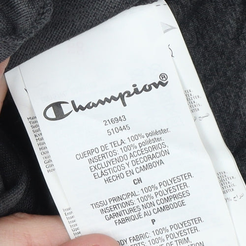 Champion Men's Black Full Zip Sweatshirt S