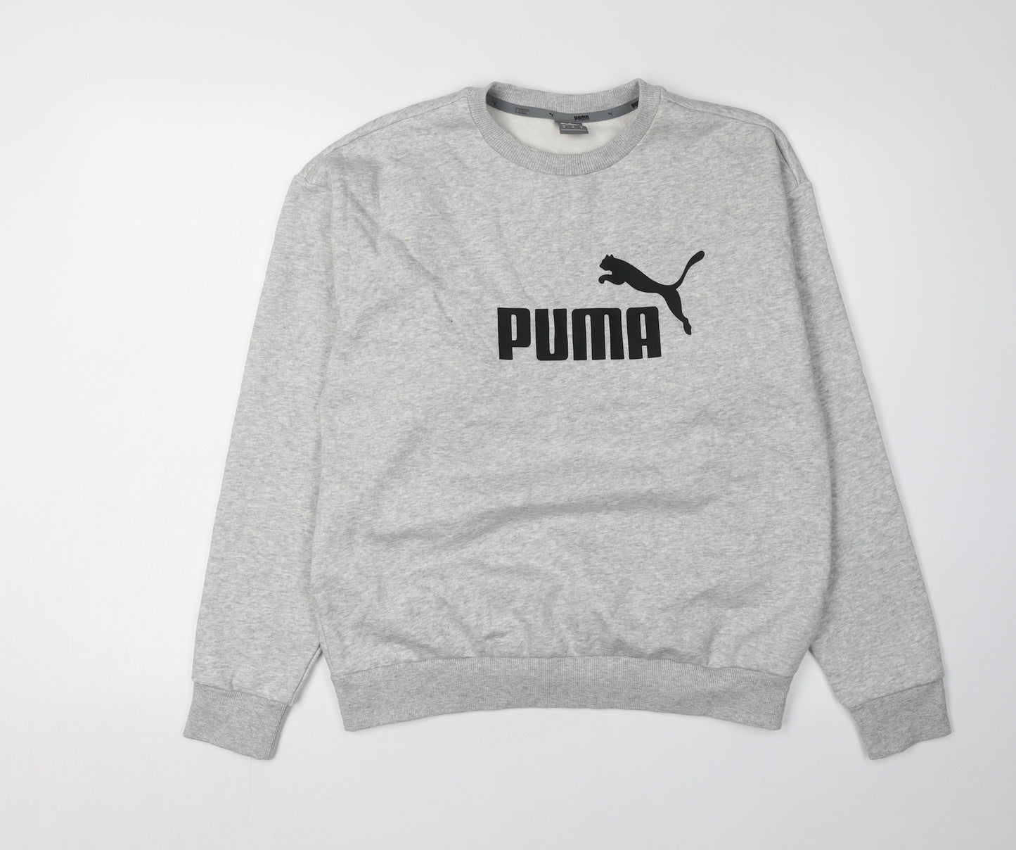 Puma Men's Grey Crew Neck Sweatshirt - Size M