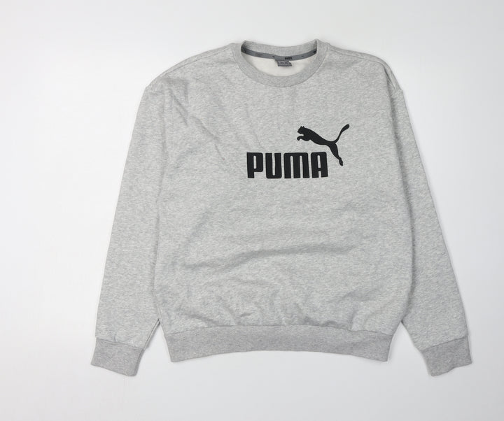 Puma Men's Grey Crew Neck Sweatshirt - Size M