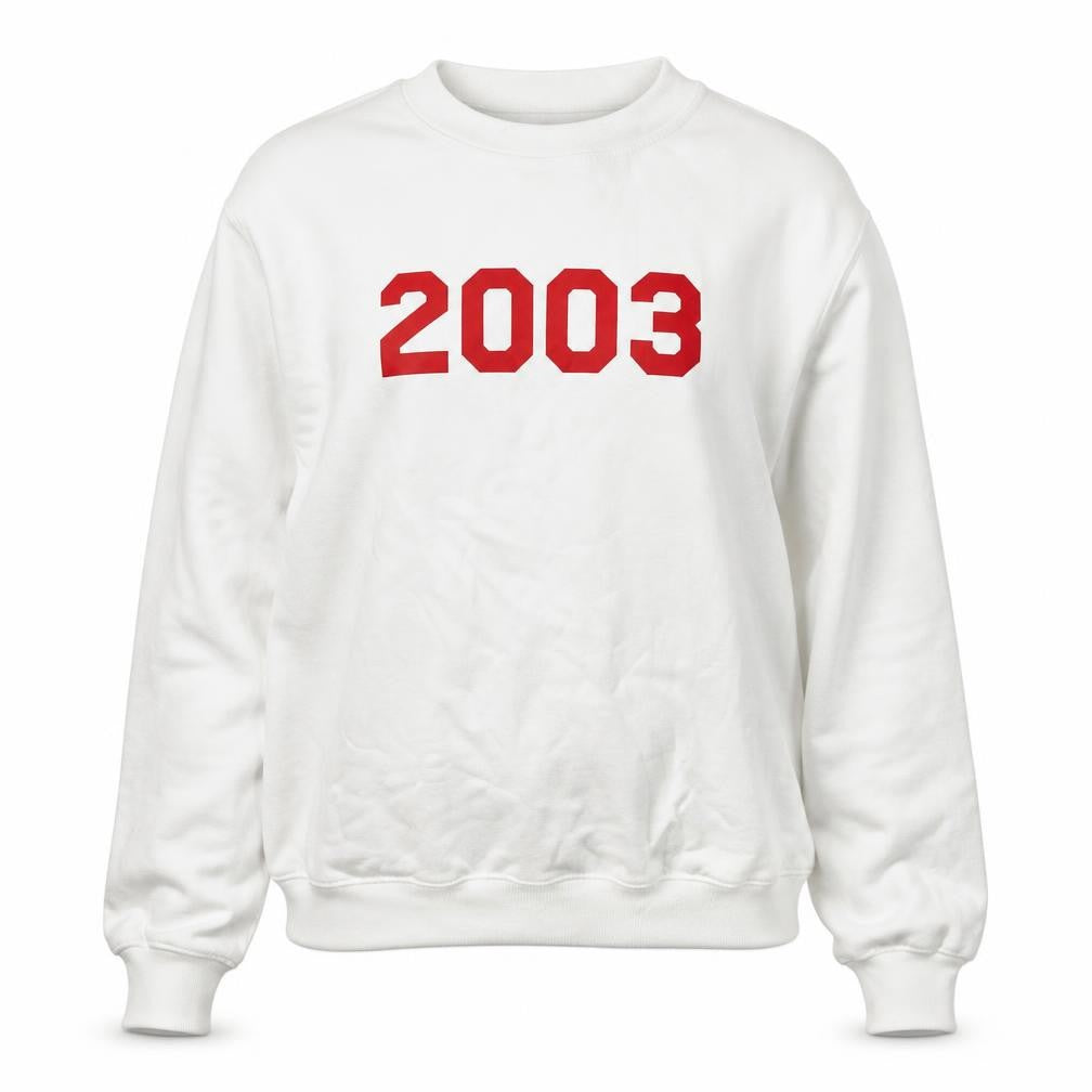Front view of Rock on Ruby Women White Pullover Sweatshirt M